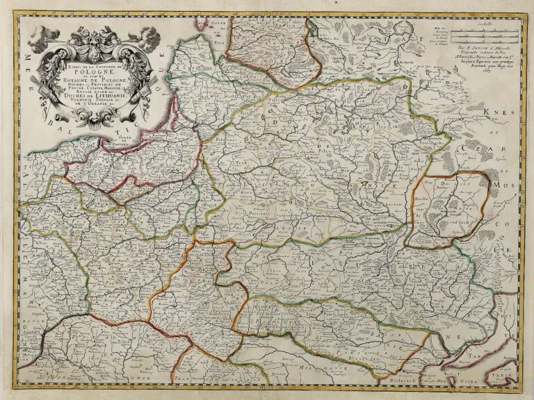 Estats de la Couronne de POLOGNE ou sont les Royaume de Pologne...,