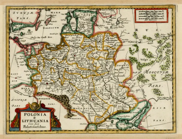 POLONIA & LITHUANIA Cum suis Palatinatibus,