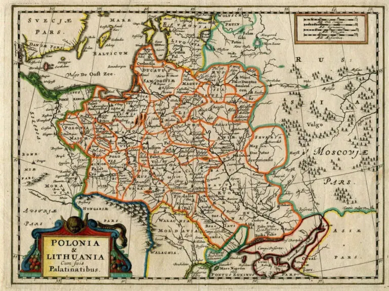 POLONIA & LITHUANIA Cum suis Palatinatibus,