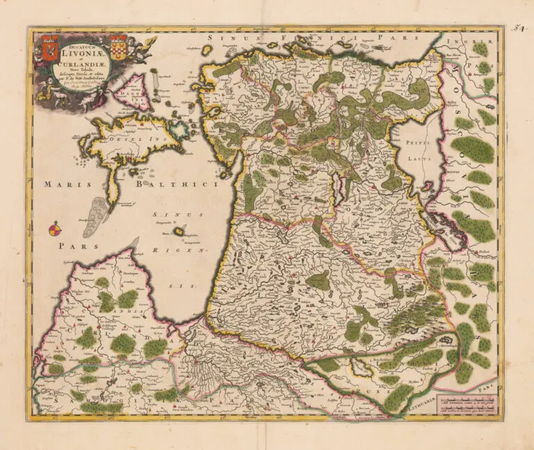 Ducatuum Livoniӕ et Curlandiӕ, Nova Tabula..,