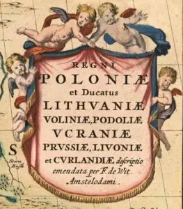 REGNI POLONIÆ  et Dvcatus LITHVANIÆ, Voliniae, Podoliae, Vcraniae Prvssiæ et Cvrlandiæ..,