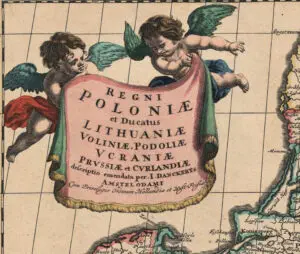 Regni Poloniӕ et  Ducatus Lithuaniӕ Volniӕ Podoliӕ Vcraniӕ Prvssiӕ et Cvrlandiӕ