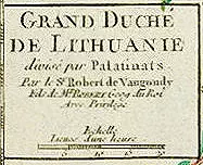 “GRAND DUCHÉ DE LITHUANIE“