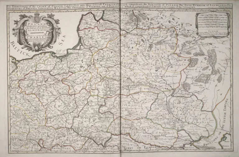 Poland Subdivided according to the Extent of its severall Palatinates ...Dedicated To the most serene and most sacred majesty of Charles II...,