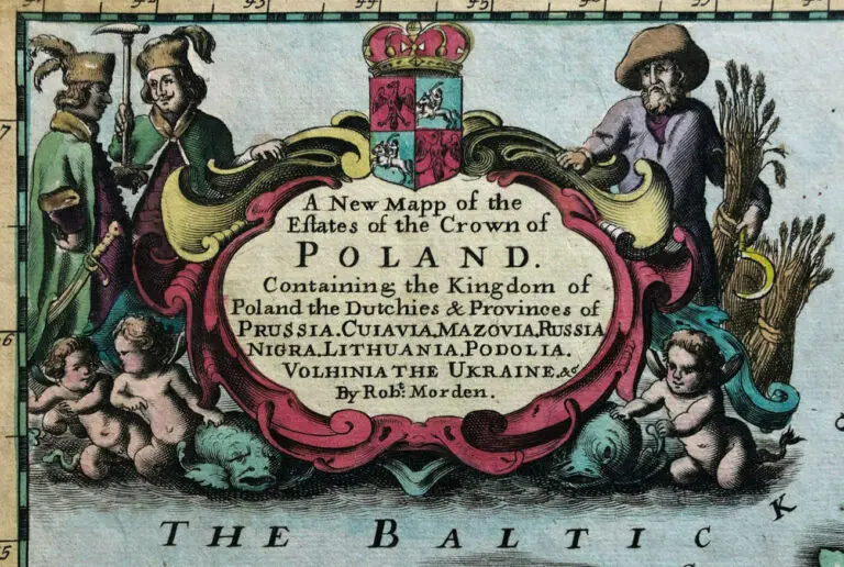 A New Mapp of the Estates of the Crown of Poland. Containing: the Kingdom of Poland the Dutchies & Provinces of Prussia..,