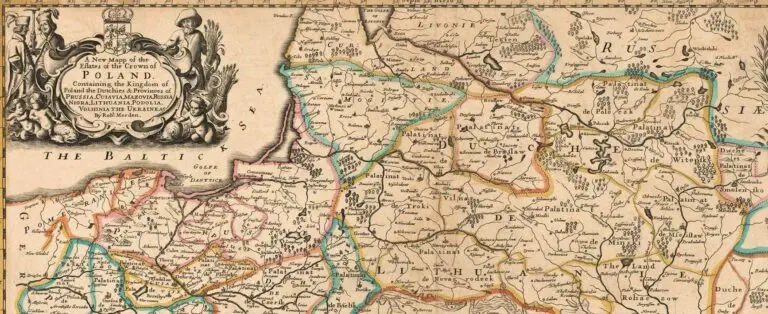 A New Mapp of the Estates of the Crown of Poland. Containing: the Kingdom of Poland the Dutchies & Provinces of Prussia..,