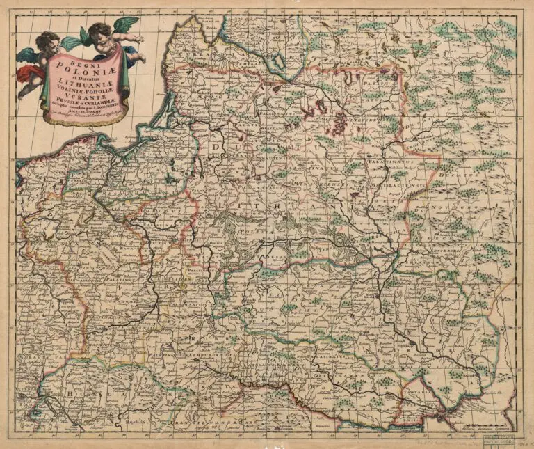Regni Poloniӕ et  Ducatus Lithuaniӕ Voliniӕ Podoliӕ Vcraniӕ Prvssiӕ et Cvrlandiӕ,