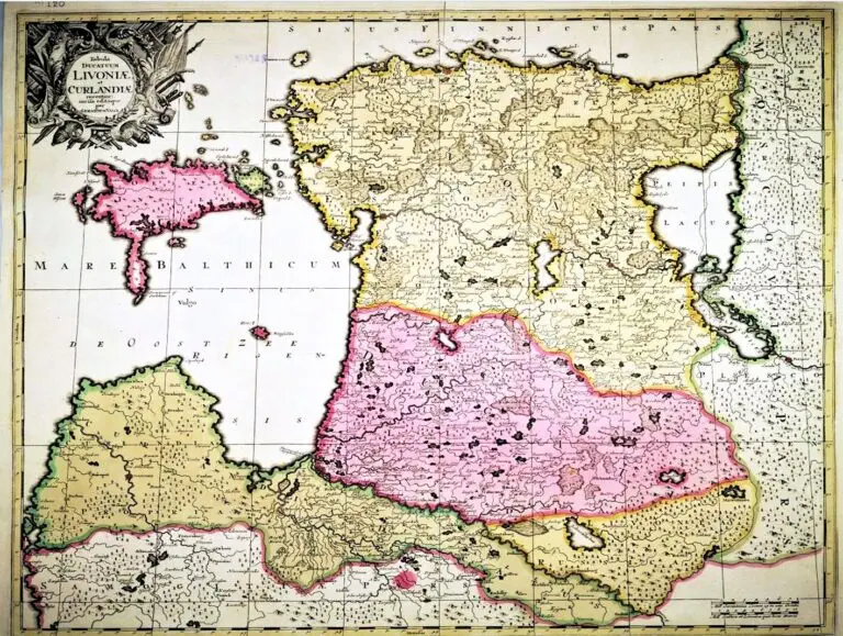 Tabula Ducatuum Livoniӕ et Curlandiӕ: recentior incisa editaque per Gerardum Valck,
