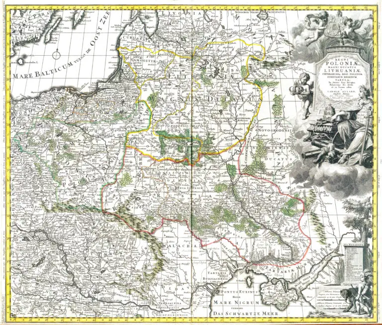 Regni Poloniæ, Magni Ducatus Lithuaniæ cœterarumque Regi Poloniæ subditarum Regionum Tabula,