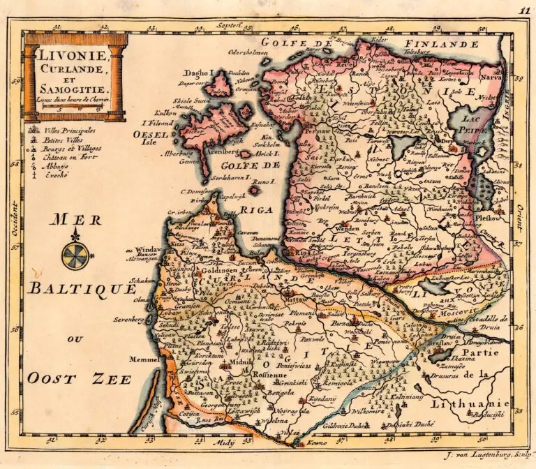 Livonie, Curlande, et Samogitie.