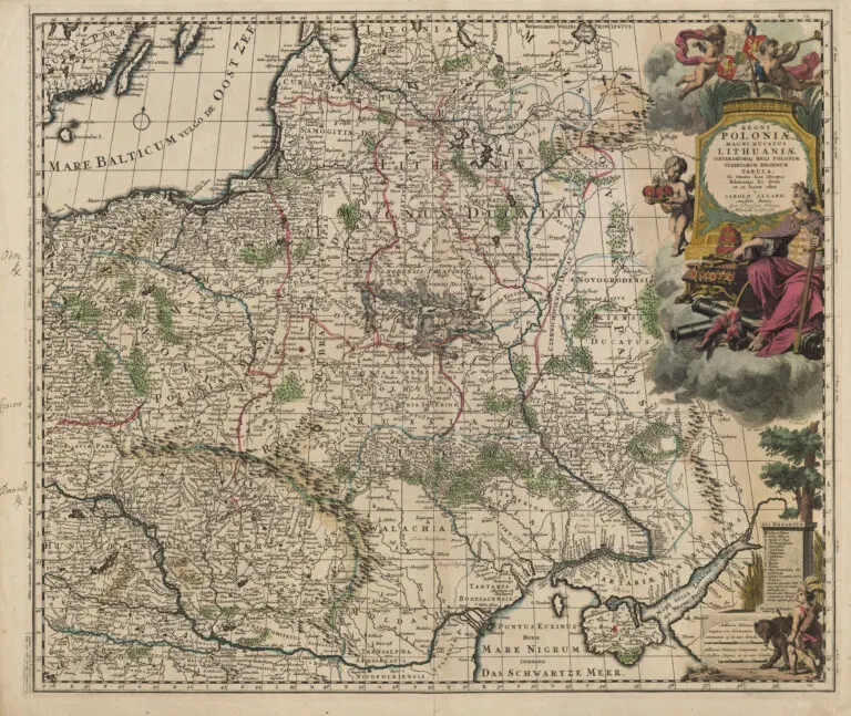 Regni Poloniæ, Magni Ducatus Lithuaniæ cœterarumque Regi Poloniæ subditarum Regionum Tabula,