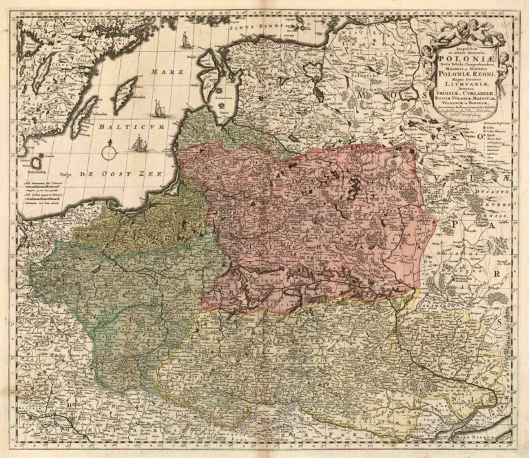 Reipublicæ et Status Generalis POLONIÆ Nova Tabula, Comprehendens Maioris et Minoris Poloniæ  Regni, Magni Ducatus Lithvaniæ Ducatus Prussiæ, Curlandiæ, Russiæ Vcraniæ, Massoviæ, Volhyniæ et Podoliæ,