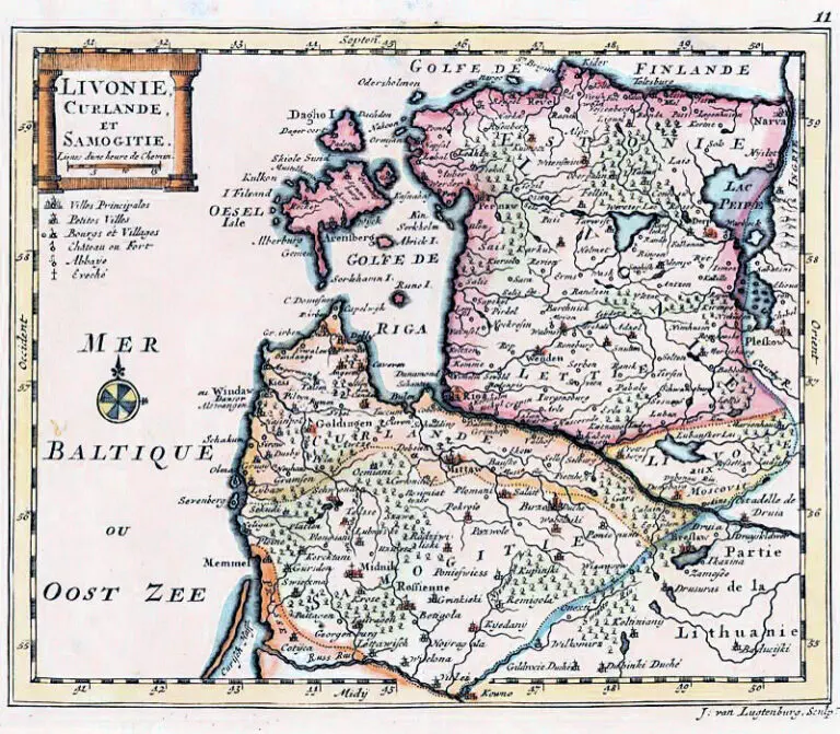 Livonie, Curlande, et Samogitie.