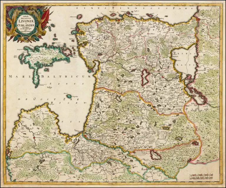 Tabula Ducatuum Livoniӕ et Curlandiӕ: recentior incisa editaque per Gerardum Valck,