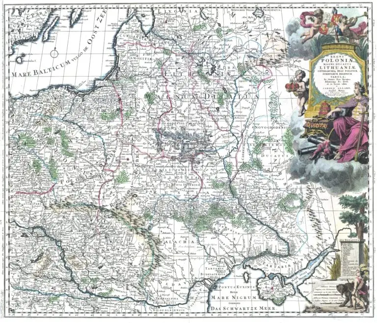 Regni Poloniæ, Magni Ducatus Lithuaniæ cœterarumque Regi Poloniæ subditarum Regionum Tabula,
