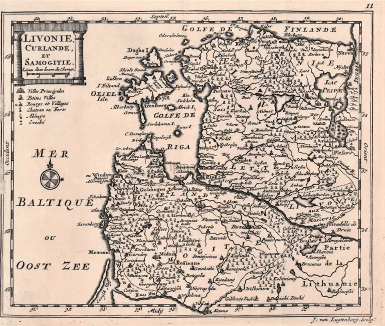 Livonie, Curlande, et Samogitie.