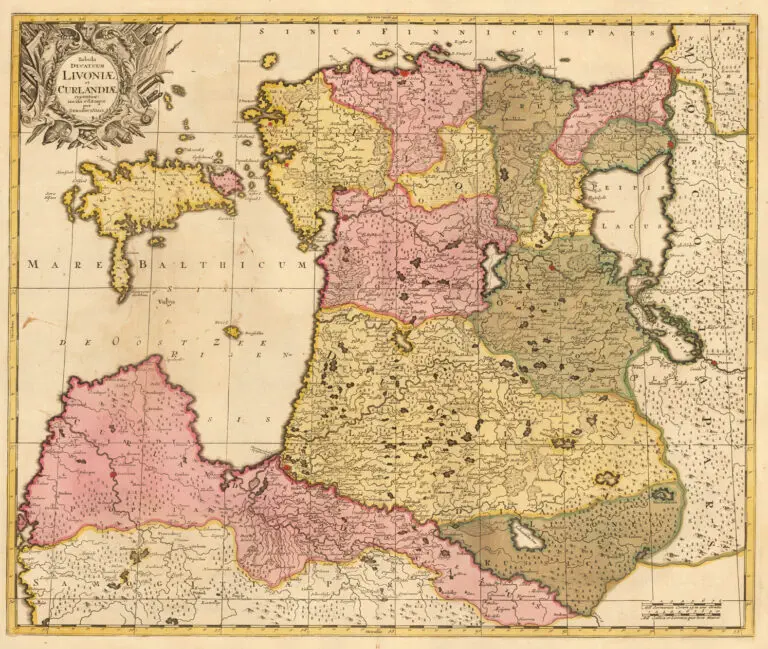 Tabula Ducatuum Livoniӕ et Curlandiӕ: recentior incisa editaque per Gerardum Valck,