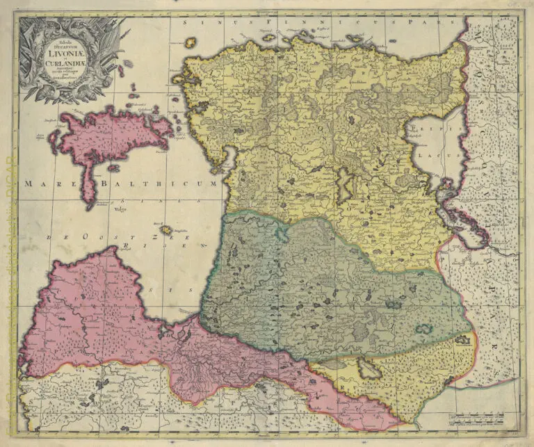 Tabula Ducatuum Livoniӕ et Curlandiӕ: recentior incisa editaque per Gerardum Valck,