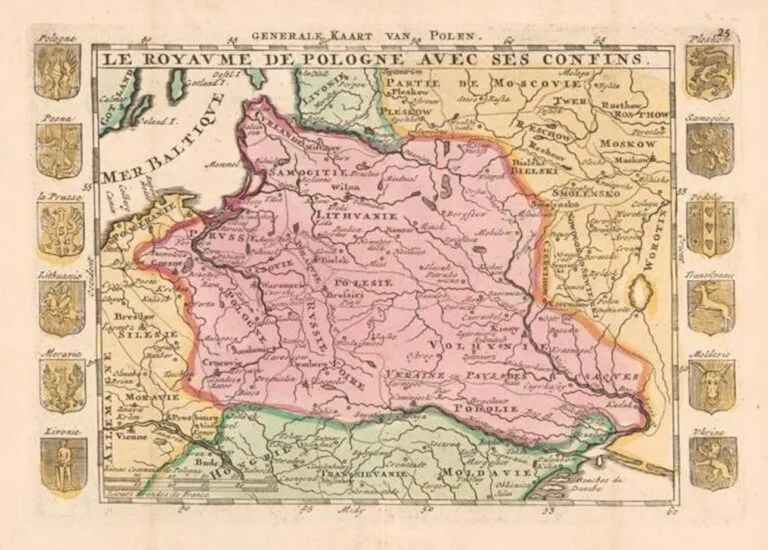 Le Royaume De Pologne Avec Ses Confins,
