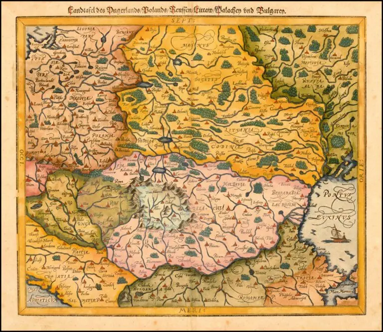 Landtafel des Ungerlands/Polands/Preussen/Littaw/Walachen und Bulgaren