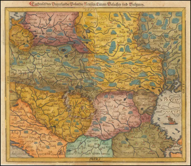 Landtafel des Ungerlands/Polands/Preussen/Littaw/Walachen und Bulgaren