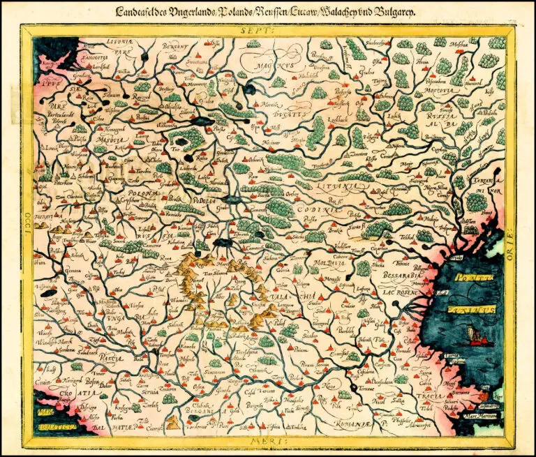 Landtafel des Ungerlands/Polands/Preussen/Littaw/Walachen und Bulgaren