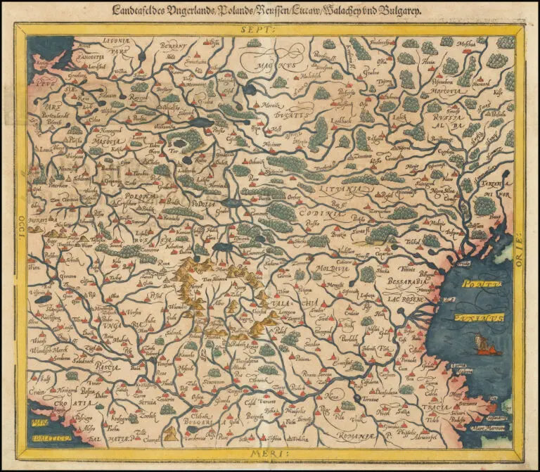 Landtafel des Ungerlands/Polands/Preussen/Littaw/Walachen und Bulgaren