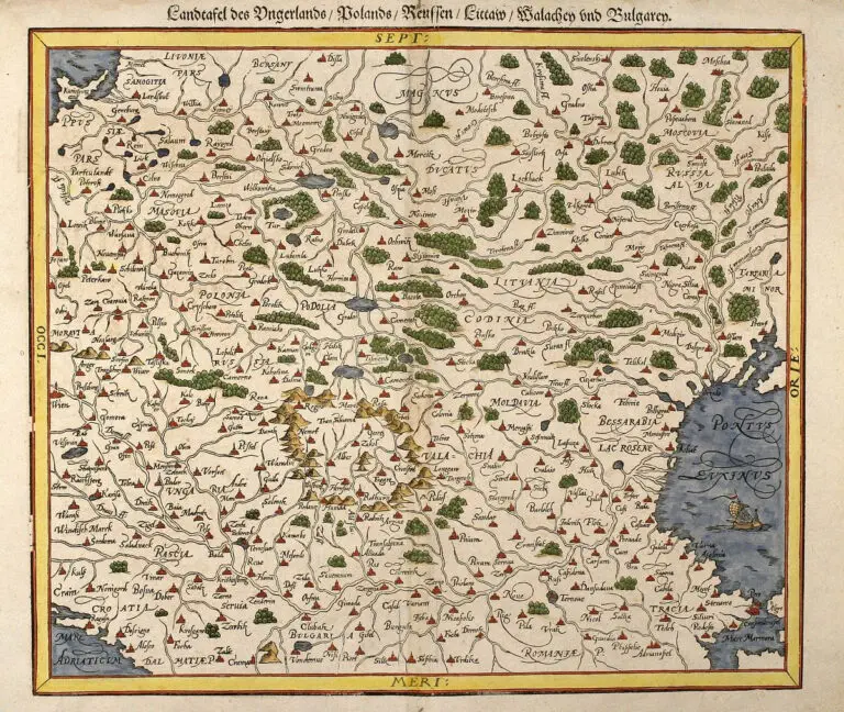 Landtafel des Ungerlands/Polands/Preussen/Littaw/Walachen und Bulgaren