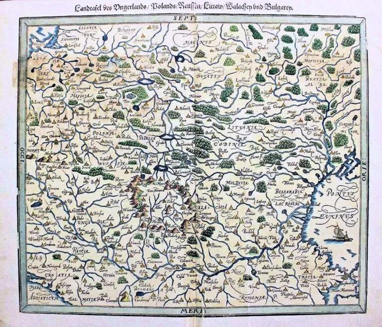 Landtafel des Ungerlands/Polands/Preussen/Littaw/Walachen und Bulgaren