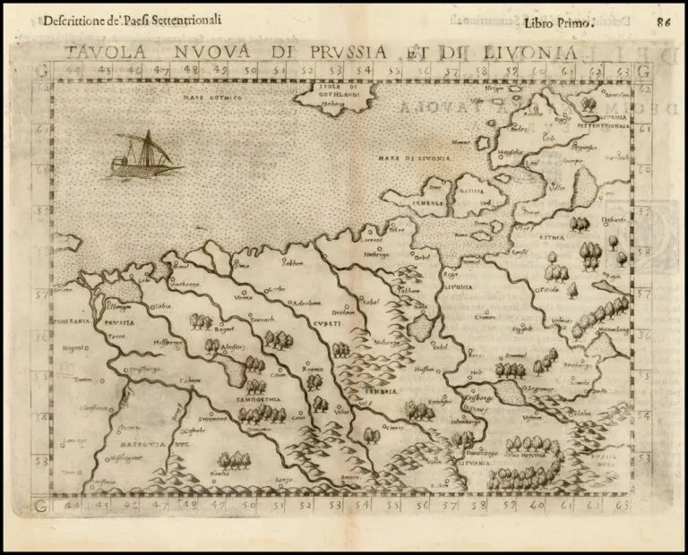 TAVOLA NVOVA DI PRVSSIA ET DI LIVONIA