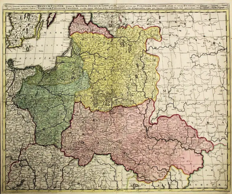 Regnum Poloniæ divisum in Magnum Lithuaniæ, magnam parvam que Poloniam..,