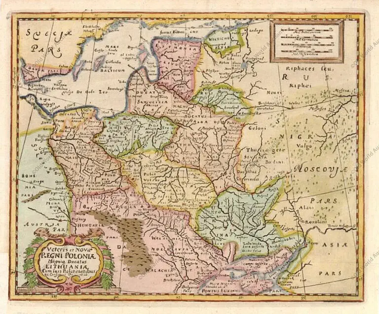 Veteris et Novæ Regni Poloniæ Magniq Ducatus Lithuaniæ cum suis Palatinatibus ac Confinus descriptio,