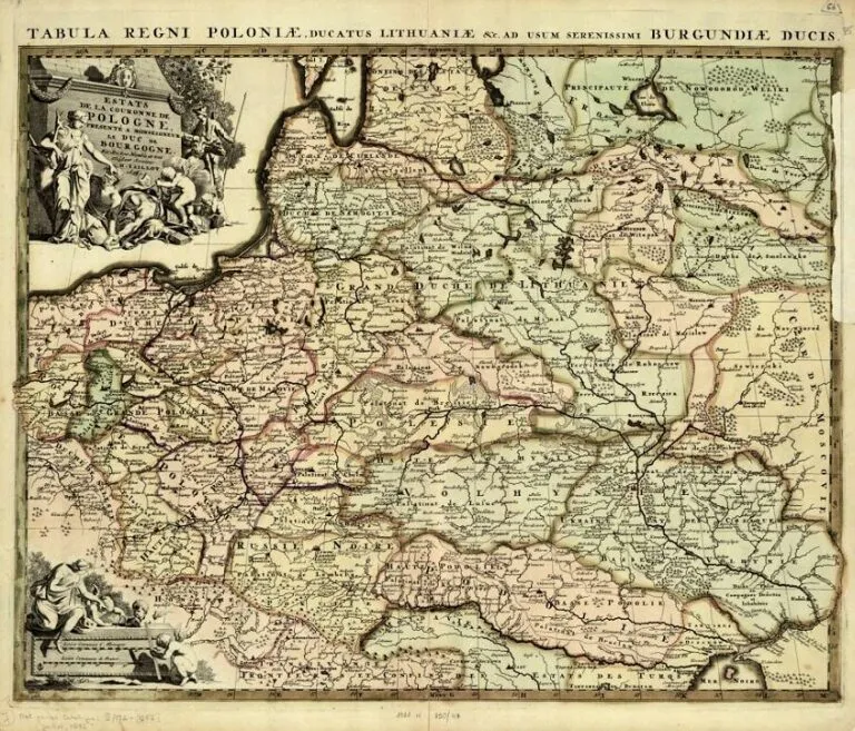 Estats de la Couronne de POLOGNE: presenté A Monseigneur le Duc de Bourgogne,