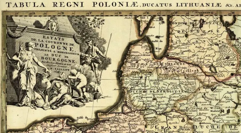 Estats de la Couronne de POLOGNE: presenté A Monseigneur le Duc de Bourgogne,