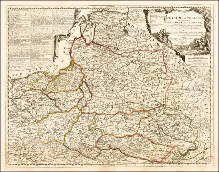 LE ROYAUME de POLOGNE, Comprenant les Etats de Pologne et de LITHUANIE...