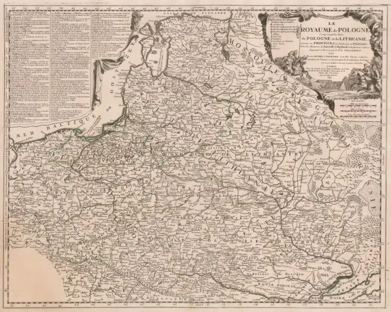 LE ROYAUME de POLOGNE, Comprenant les Etats de Pologne et de LITHUANIE...