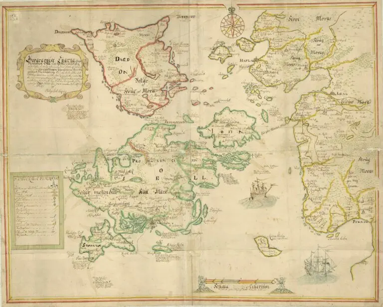 Map of Saaremaa and western Estonia