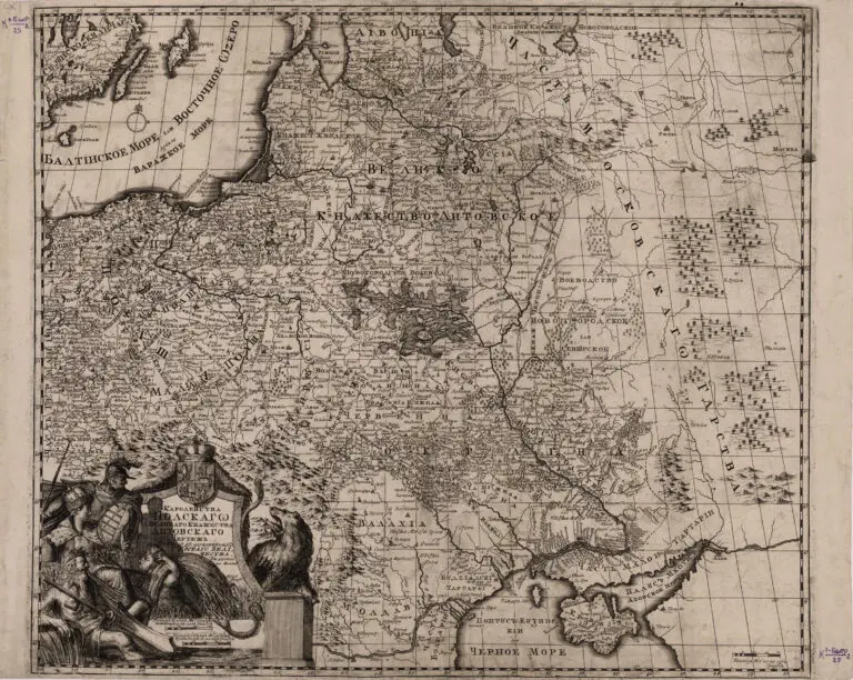 Map of Kingdom of Poland and the Grand Duchy of Lithuania