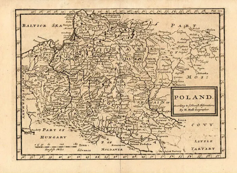 POLAND, According to neweft obfervations,