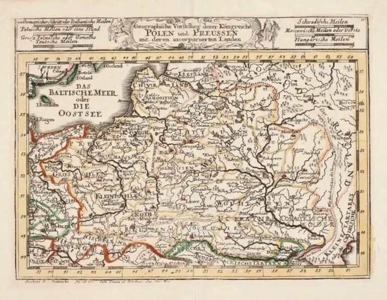 Geographische Vorstellung  derer Königreiche Polen und Preussen..,