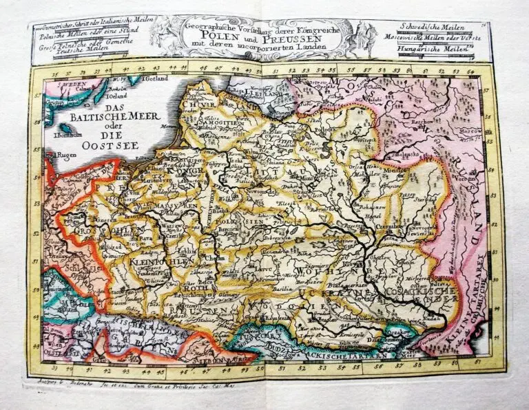 Geographische Vorstellung  derer Königreiche Polen und Preussen..,