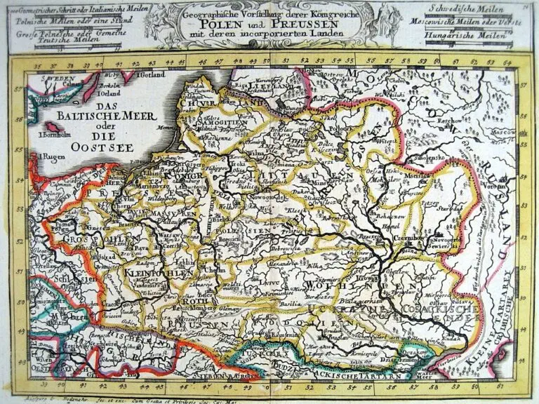 Geographische Vorstellung  derer Königreiche Polen und Preussen..,