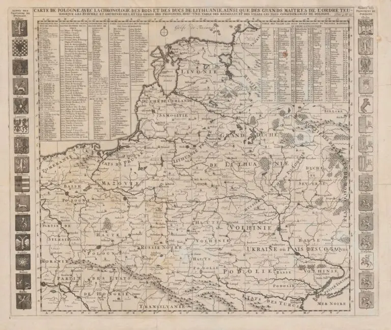 CARTE DE POLOGNE, AVEC LA CHRONOLOGIE...Tome. 4 No. 20,