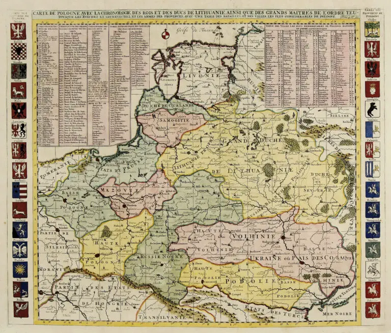 CARTE DE POLOGNE, AVEC LA CHRONOLOGIE...Tome. 4 No. 20,