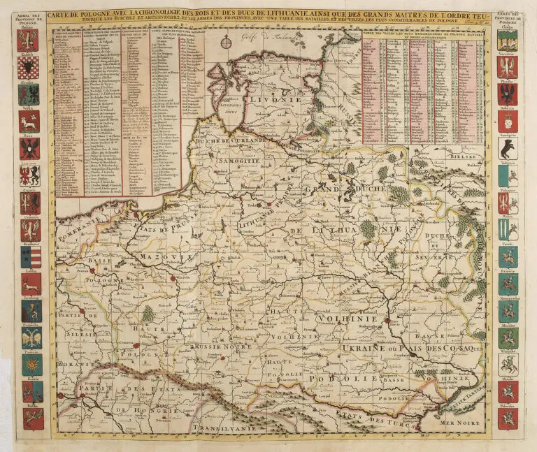 CARTE DE POLOGNE, AVEC LA CHRONOLOGIE...Tome. 4 No. 20,