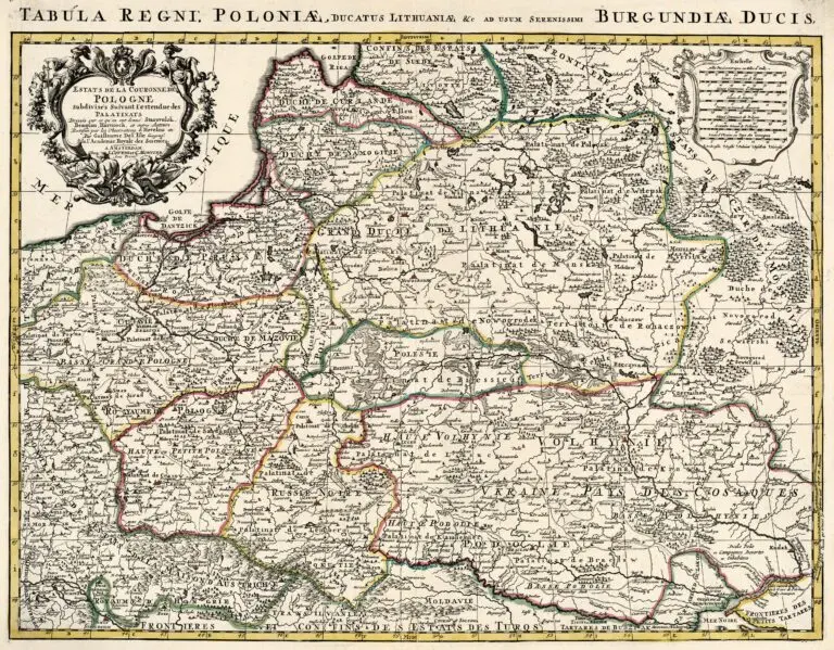 Estats de la Couronne de Pologne subdivisés Suivant l