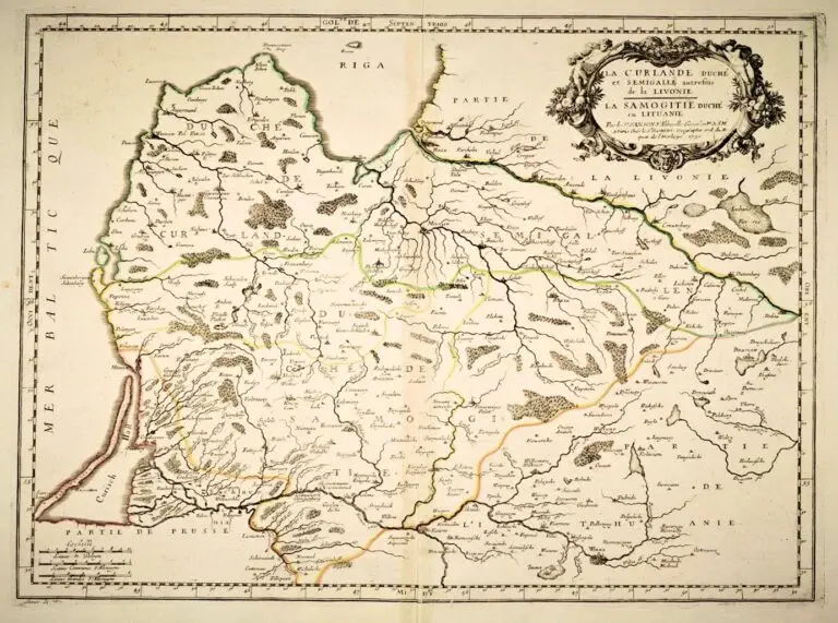 LA CURLANDE duché et SEMIGALLE autrefois de la LIVONIE. LA Samogitie DUCHE en LITUANIE,