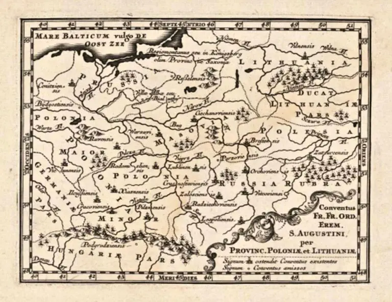 Conventus FR. FR. Ord. Erem. S. Augustini per Provinc. Poloniæ et Lithuanie,
