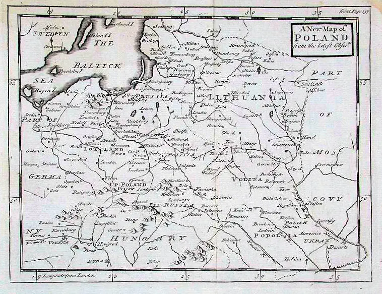 A new map of POLAND from the lateft Obfer.