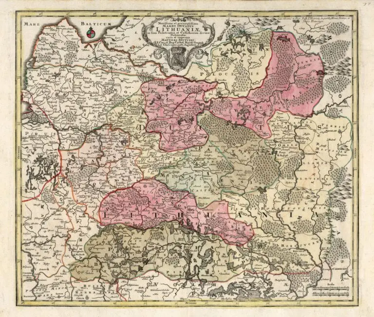 Novißima et accuratißima Magni Ducatus Lithuaniæ in suos Palatinaus et Castellanias divisӕ Delineatio..,
